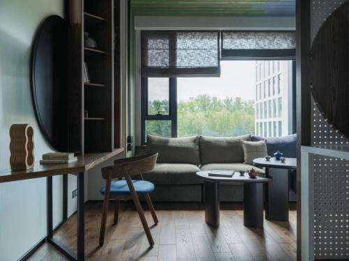 Реализованный интерьер квартиры с восточными мотивами в Москве, для предпринимателя. 03