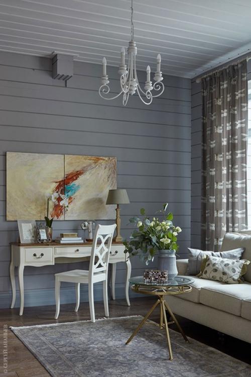 Дизайнер Елена Потапова вела проект этого дома в калужской области от фундамента до мелкого декора. 08