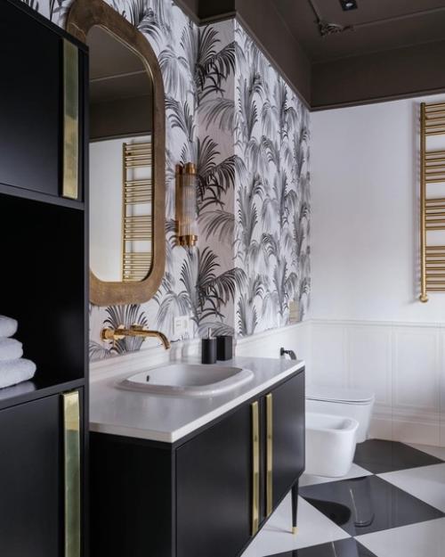 Фотографии интерьера ванной комнаты из реализованного проекта частного дома от дизайнера Zelenskyroman. 03