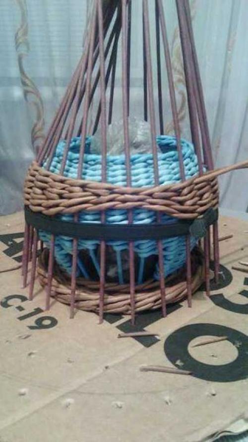 Плетение из газет Чайный Домик? 05