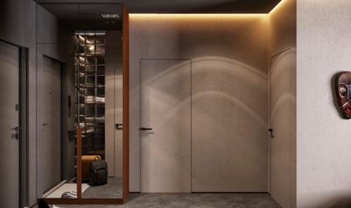 Проект 1-комнатной квартиры 40 м 2 для молодого человека. 05