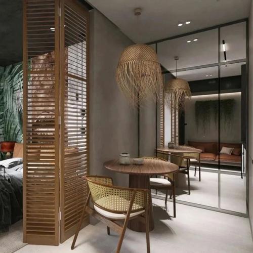 Интерьер квартиры с балийскими мотивами. 01