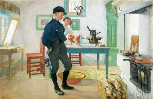 История художника, который рисовал своих дочек и смог создать скандинавский стиль интерьеров задолго до Икеа. 02