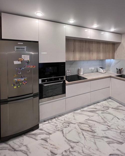 Лаконичный минимализм на кухне наших заказчиков. 04