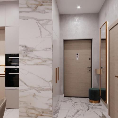 Восхитительный дизайн - проект однокомнатной квартиры, + планировка. 08