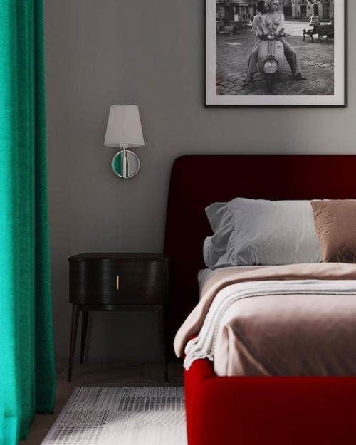 Чем хороши интерьеры с серой базой так это тем, что можно использовать мебель и декор самых смелых оттенков. 01