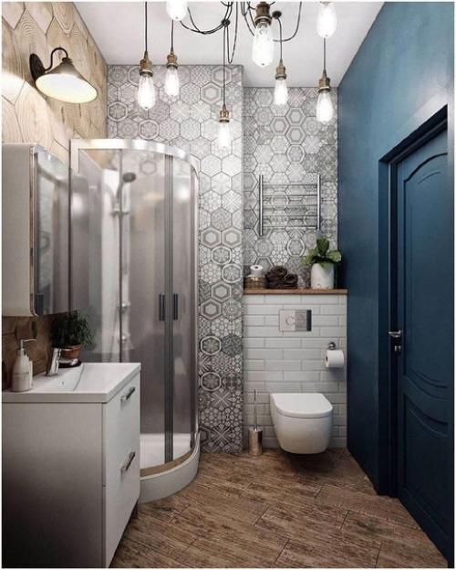 Ванная комната в скандинавском стиле. 01