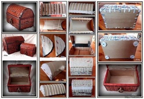 Идеи для поделок из картона и газет. 03