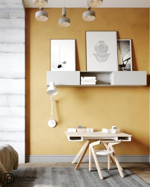 Сентябрь уже вступил в свои права, а мы как раз доделали детскую комнату в тонах осени. 04