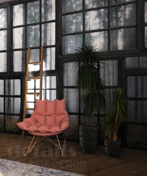 Дизайн интерьера гостиной комнаты. 02