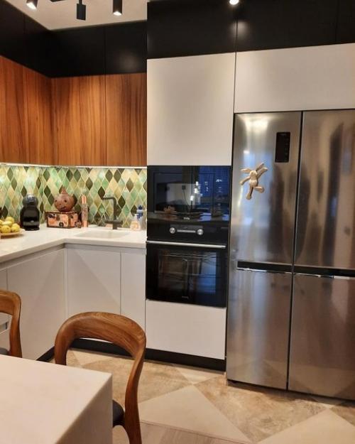 Уютный, приятный интерьер кухни - гостиной. 02