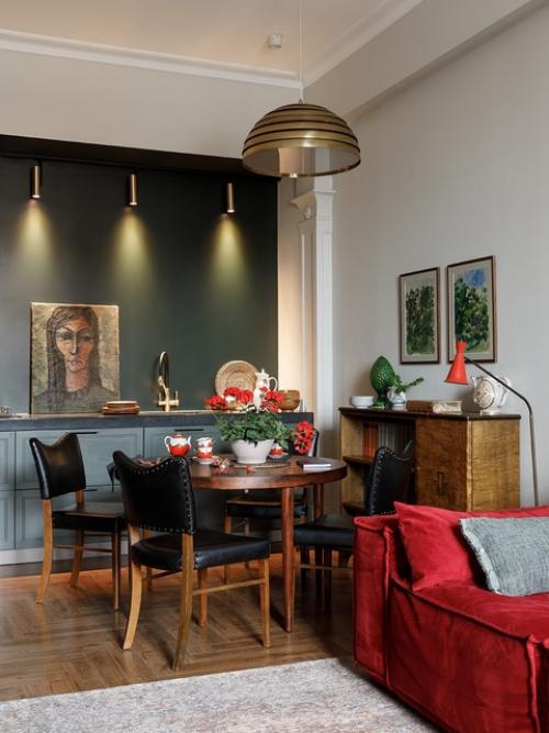 Семейные компромиссы. Дизайнер Анна король создала для своей семьи уютный интерьер со множеством винтажных вещей. 01