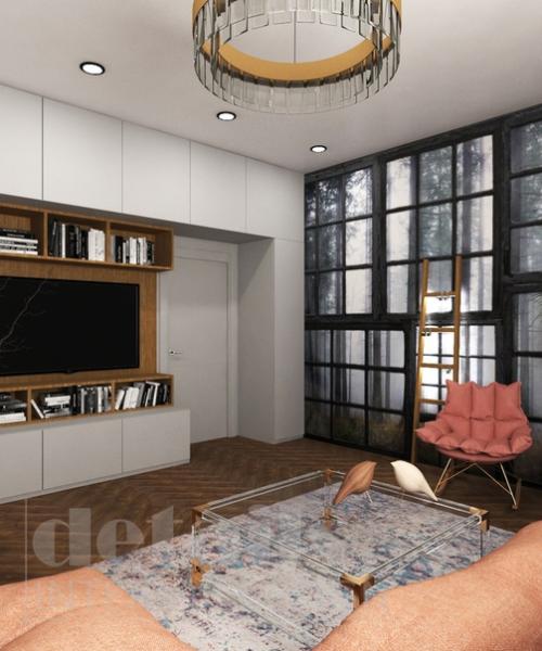 Дизайн интерьера гостиной комнаты. 08