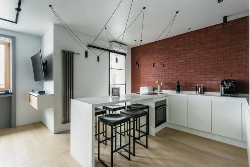 Дизайн и ремонт квартиры в стиле лофт площадью 50 м в ЖК савеловский. 02