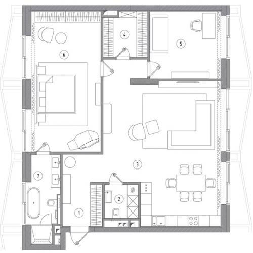 Европейский интерьер в Москве. 01