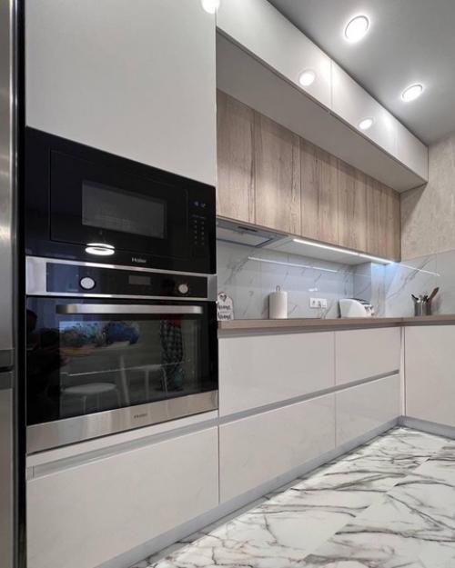 Лаконичный минимализм на кухне наших заказчиков. 06