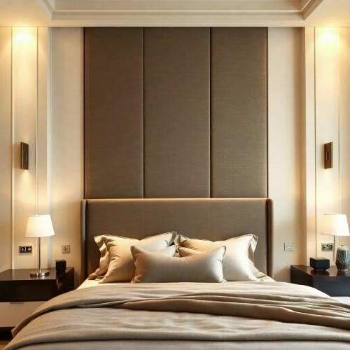 Спальни с акцентном на стену. 02