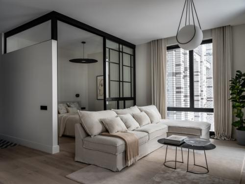 Дизайнер Илья гульянц, дизайн - студия el Born, создал атмосферу жизни на побережье в московской квартире. 01