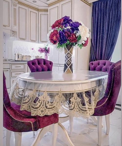 Силиконовая прозрачная скатерть на стол - необходимая вещь для создания уюта в каждом доме. 03