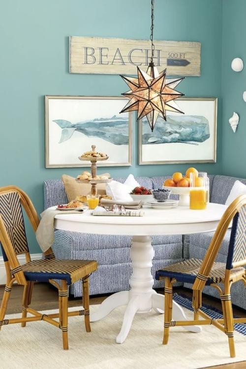 Морской стиль в интерьере порой уходит с первых позиций трендов, но никогда не пропадает насовсем. 06