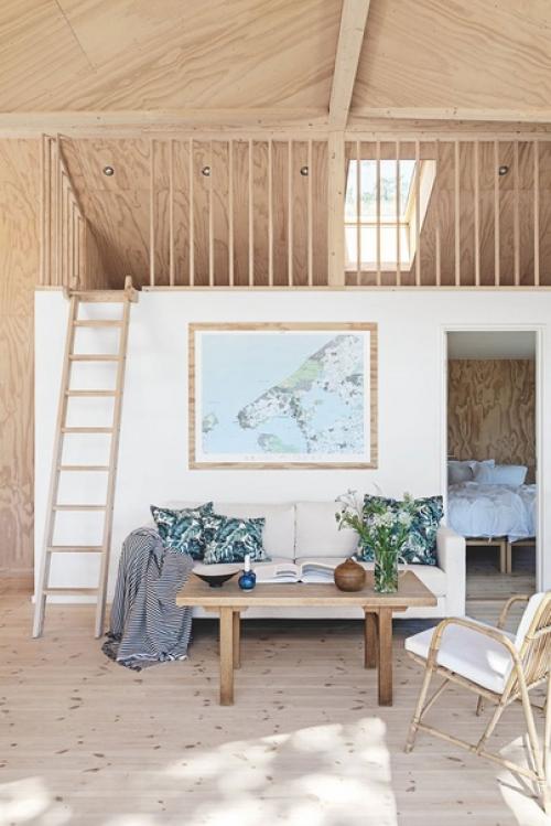 Маленький и такой уютный: современный летний коттедж в Дании. 04