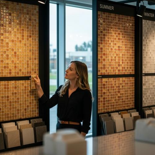 В России с ярко выраженными сезонами выбор цветовой гаммы для мозаичных покрытий требует особого подхода. В России с ярко выраженными сезонами выбор цветовой гаммы для мозаичных покрытий требует особого подхода.