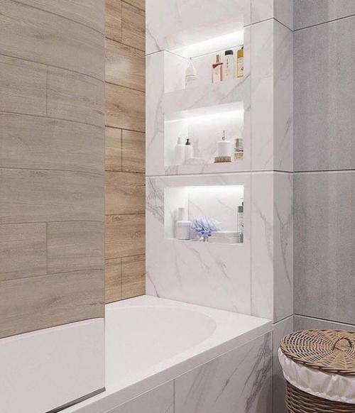 Стильный проект совмещенного санузла. 03