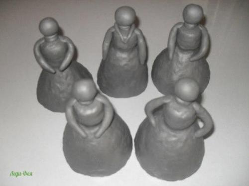 Дымковcкая игрyшка cвоими рyками. 04