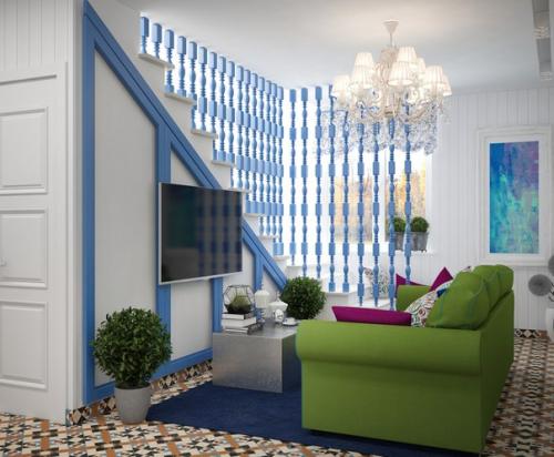 Прорабатываю интерьер гостиной в жилом доме в поселке приладожский.