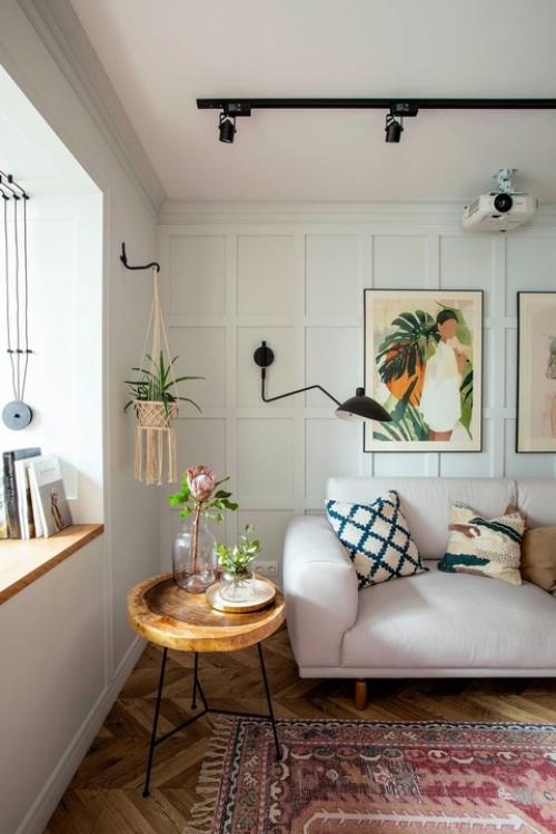 Реализованный интерьер маленькой квартиры в стиле бохо в Новочебоксарске. 02