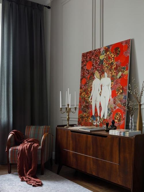 Семейные компромиссы. Дизайнер Анна король создала для своей семьи уютный интерьер со множеством винтажных вещей. 02