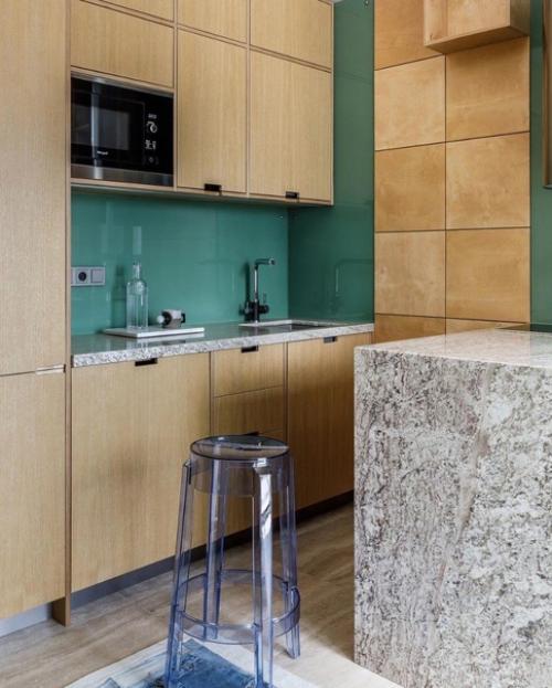 Дизайнер Антонина Московцева оформила однушку 45 м с ремонтом от застройщика. 01