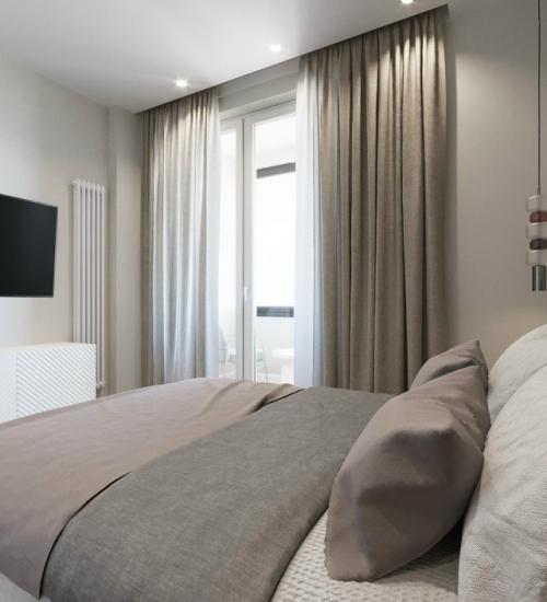 Светлый проект однокомнатной квартиры 50 м 2 в ЖК цивилизация на Неве в Санкт-петербурге. 07