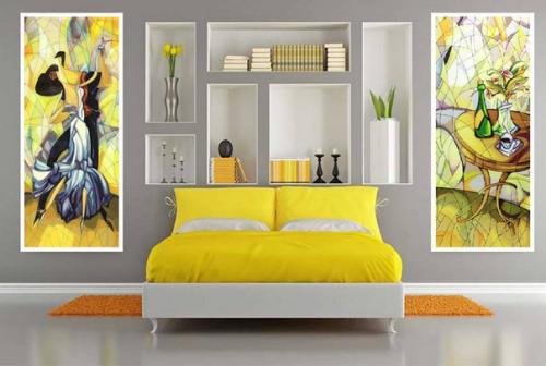 Витражи в интерьере - роскошное оформление дома. 04