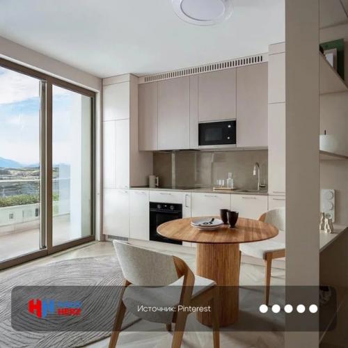 Эстетика в каждой линии: любуемся светлыми кухонными интерьерами. 05