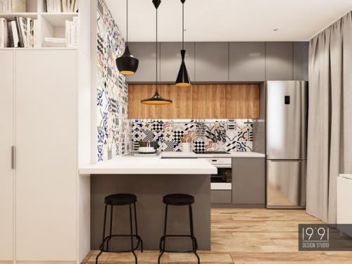 Маленькая квартира - студия, общей площадью 30 м 2. 01