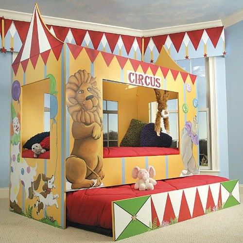 Циркавтово интереснофца.  Дизайн комнат в цирковом стиле?