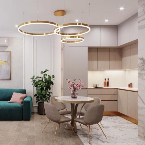 Восхитительный дизайн - проект однокомнатной квартиры, + планировка. 01