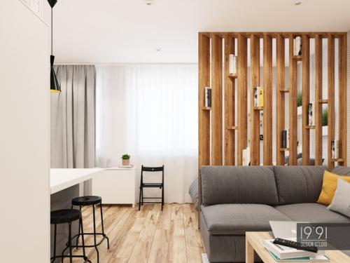 Маленькая квартира - студия, общей площадью 30 м 2. 05