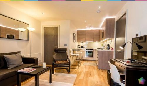 Компактный интерьер квартиры - студии 26 кв. 03