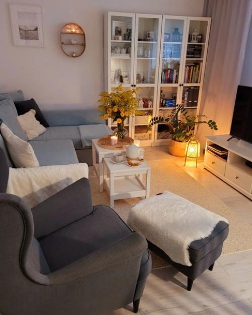 Теплый дизайн интерьера с мебелью Ikea. 06