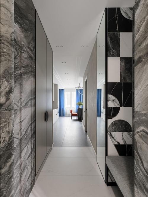 Реализованный интерьер современной квартиры с мебелью и декором от российских дизайнеров. 06