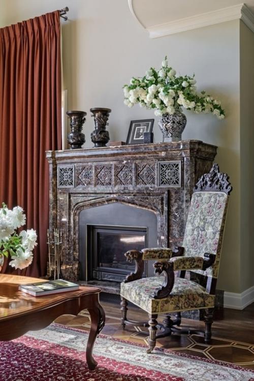 Роскошный интерьер дома в английском стиле. 01