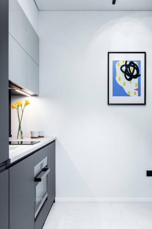 Интерьер квартиры - студии 32 кв. 02