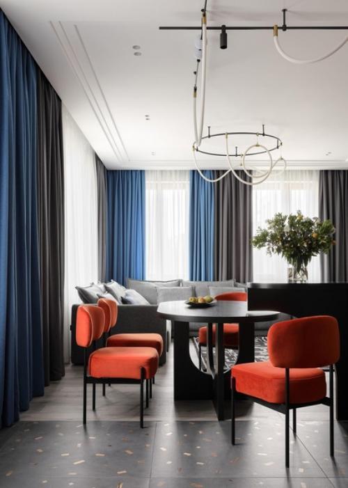 Реализованный интерьер современной квартиры с мебелью и декором от российских дизайнеров. 01