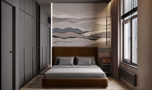 Проект 1-комнатной квартиры 40 м 2 для молодого человека. 06