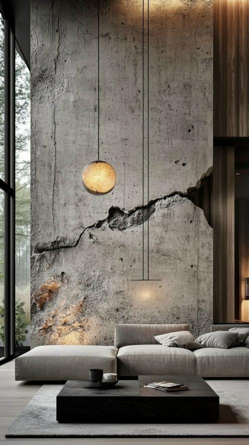 Грубая сила: скала в интерьере как главный акцент вашего дома. 07