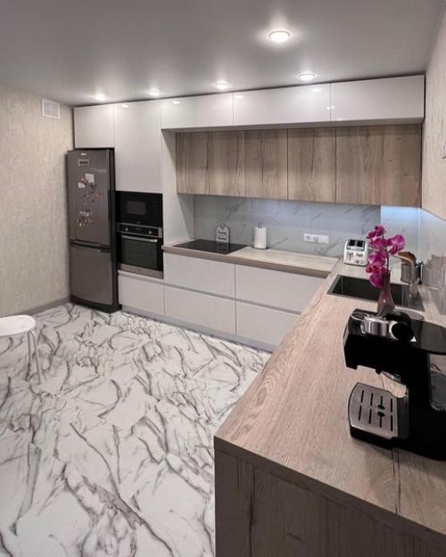 Лаконичный минимализм на кухне наших заказчиков. 07