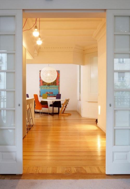 В Мадриде, Испания, на улице ортега - и - гассет, в элитном жилом доме расположена эта квартира площадью в 200 квадратных метров.