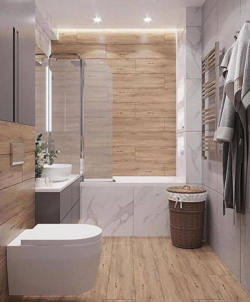 Стильный проект совмещенного санузла. 04